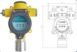GT-LX08X工业及商业用途点型可燃气体探测器 （分线式）